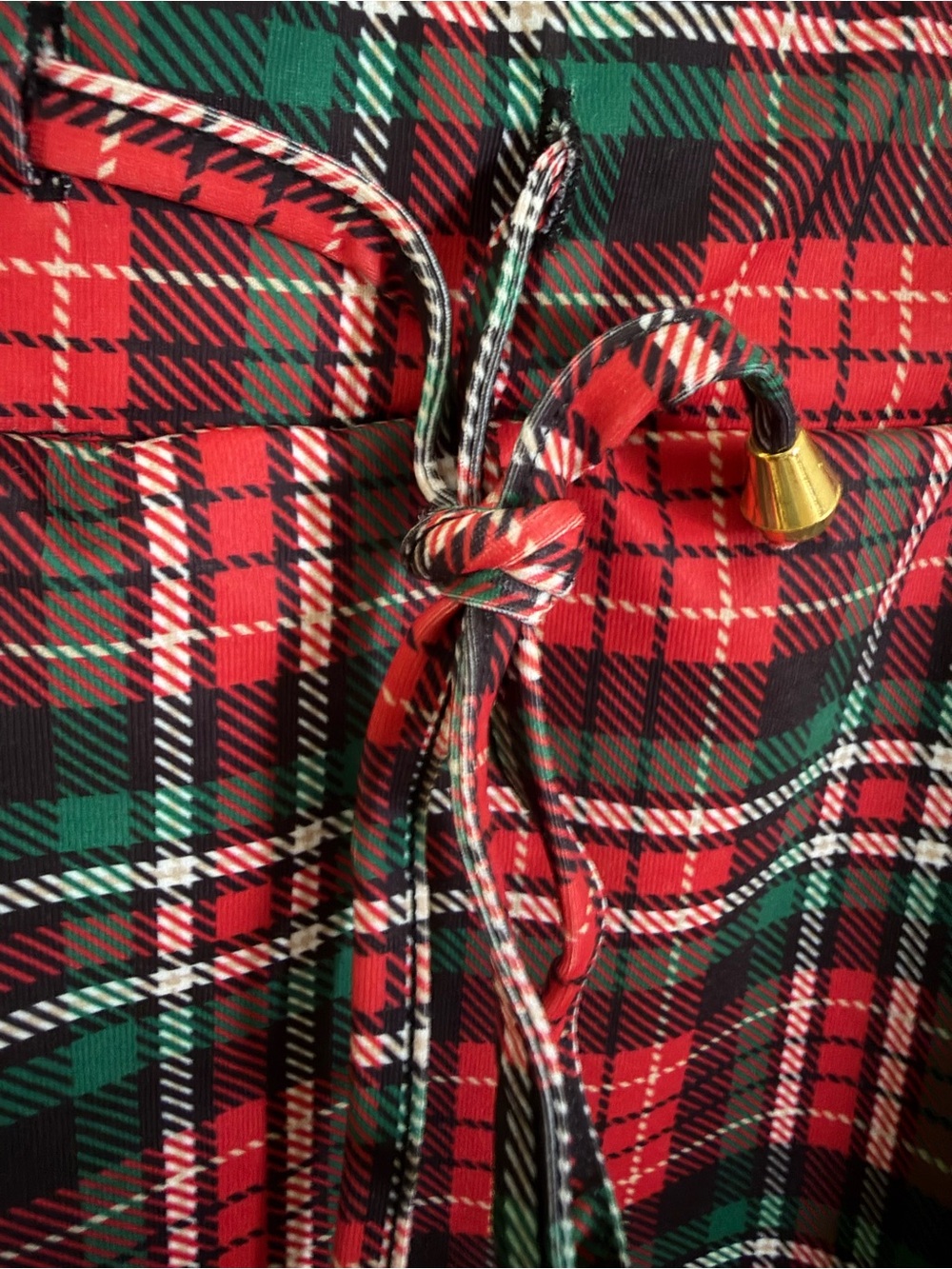 Red Plaid Drawstring skort - Picture 2 of 10